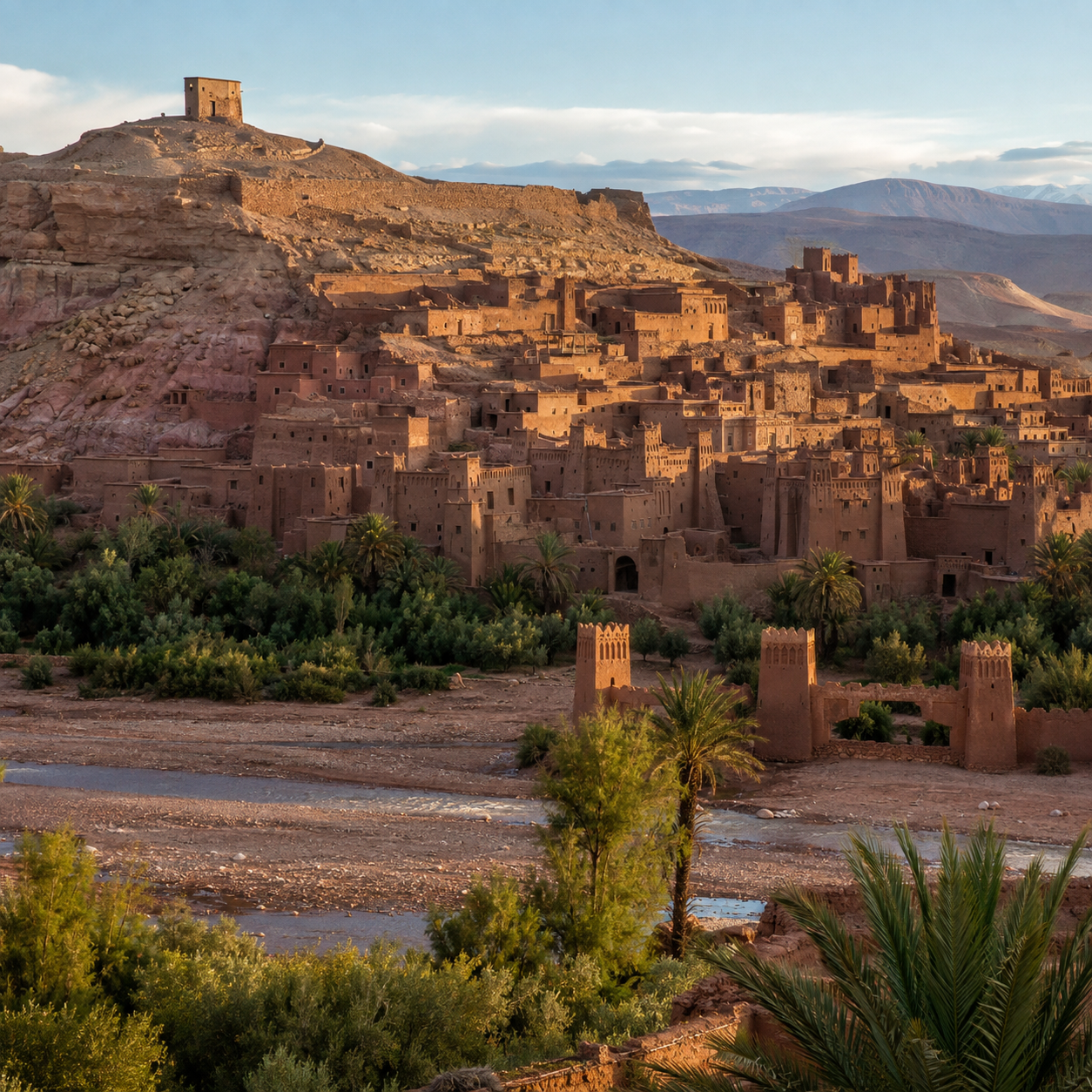 L’antico villaggio fortificato di Aït Ben Haddou, nel sud del Marocco
