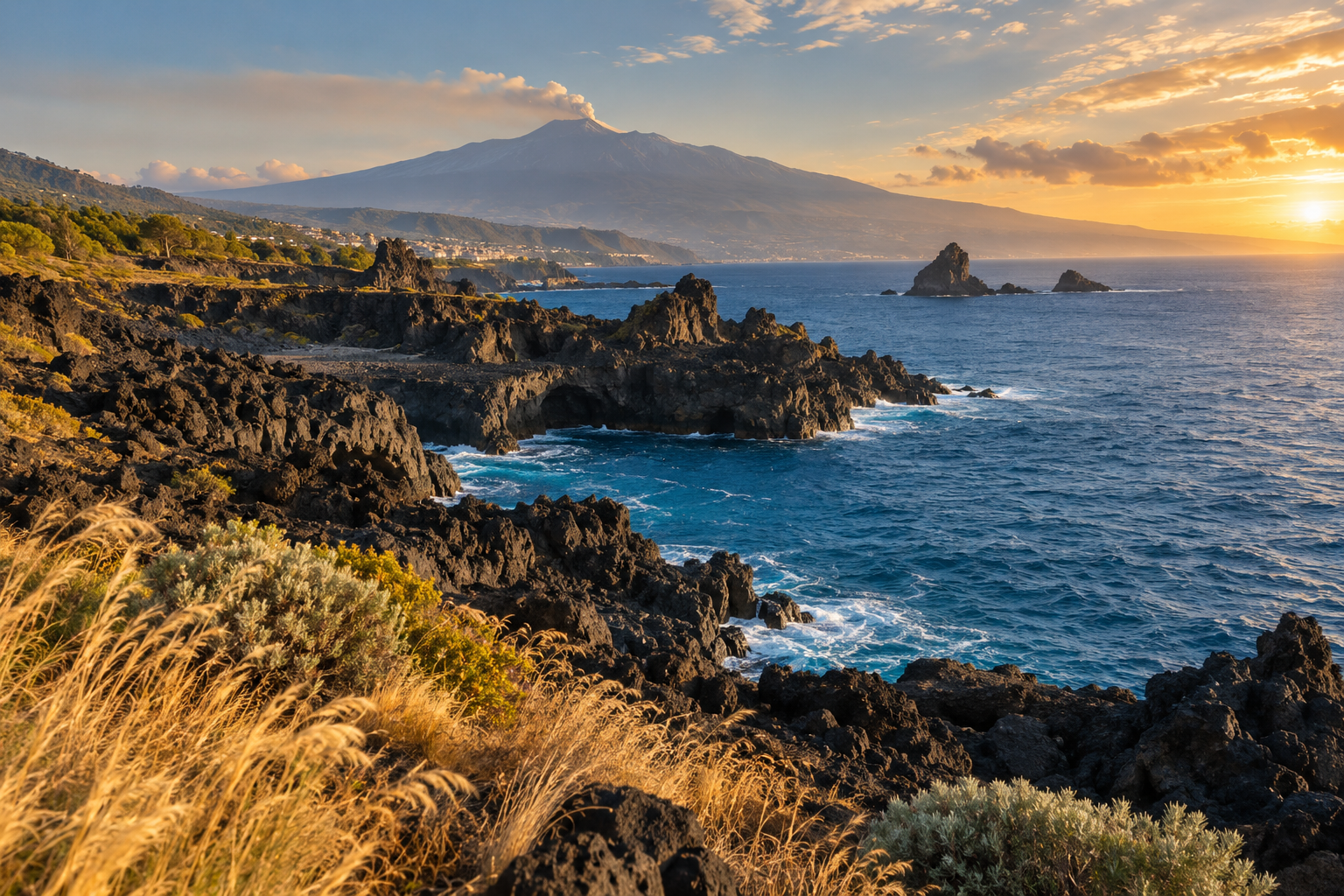Paesaggio vulcanico della Sicilia